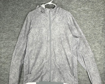 Lululemon Warp Light Packable Rain Jacket Grey Size Mens XL