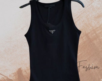 Women Luxury Black  TankTop,