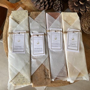 Half slab bars of handmade soap- Cut your own bars, all natural, 450g-550g