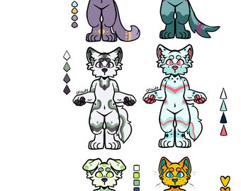 Furry Anthro Adopt Oc Fursona Weekly Drop 1
