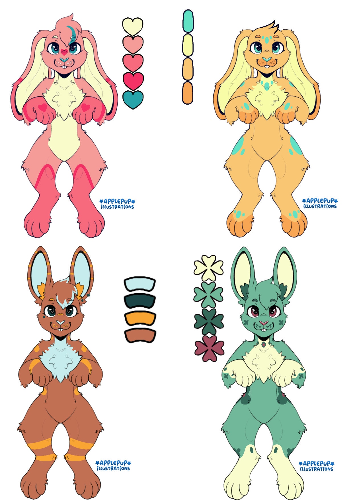 Anthro Bunny Rabbit Furry Oc Fursona Adopts - Etsy