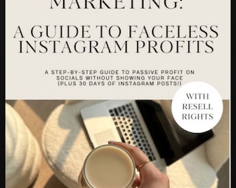 Guía para principiantes sobre marketing digital sin rostro: una guía para obtener ganancias sin rostro en Instagram.