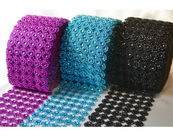 4" x 10 yards (30ft) Flower Mesh Wrap