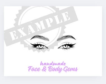 Gem Bling Printable Display Card Template PDF