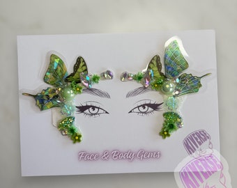 Ivy Envy Fairy Face Bling Side Eye Gems Stick en paquete de 2