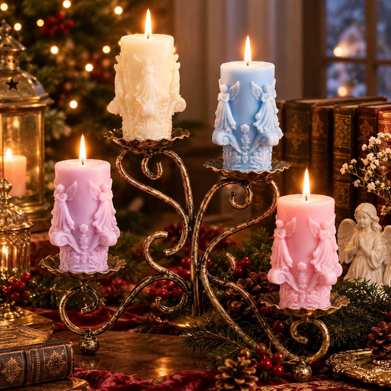 Angel Candle - Etsy