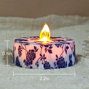 12 Pack Flameless Tea Light Candles,LED Battery Operated Flickering Candle with Remote Control and Timer,Home Decor,Birthday Gift