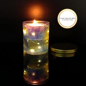 Van Gogh Starry Night Light-Sensing Candle,Customizable Scent & Design,Personalized Fragrance Art,Christmas Gift