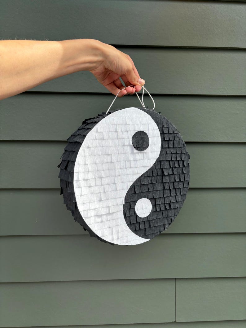Yin Yang Circular Piñata - Etsy