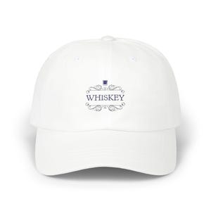 Printed Classic Dad Cap, Vintage Whiskey Design, Baseball Hat Gift for Men, Vintage Dad Hat, Drink Lover Cap, Custom