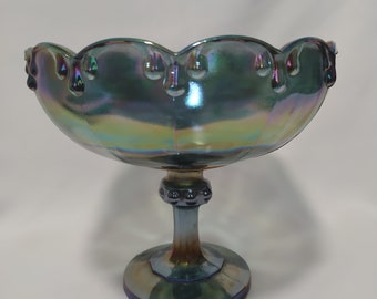 Iridescent Carnival Glass Chalice