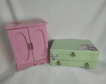 Vintage Upcycled Cottagecore Schmuckschatullen