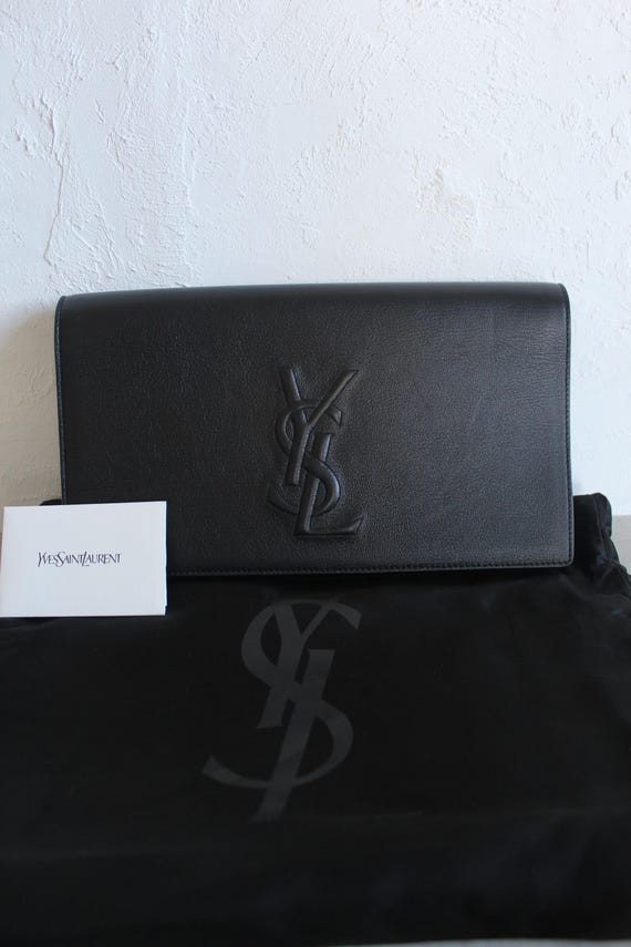 Vintage Yves Saint Laurent Belle De Jour Clutch in Black  display picture 1