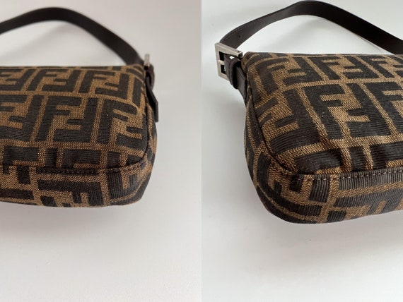 Authentic Fendi Zucca Monogram Baguette with Seri… - image 4