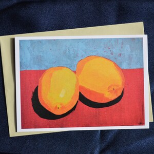 Zitronen Postkarte
