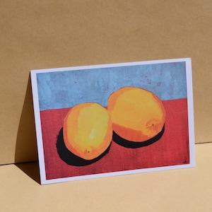 Zitronen Kunstdruck A5 | Wandkunst