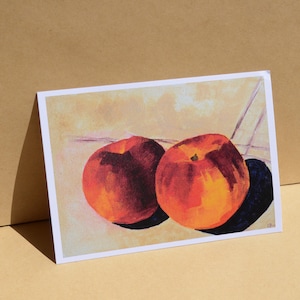 Pfirsiche Kunstdruck A5 | Wandkunst