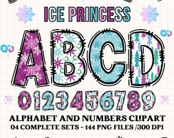 Frozen Princess Alphabet clipart 300dpi transparent PNG. princess clipart png, princess alphabet letter, frozen png, princess letters doodle