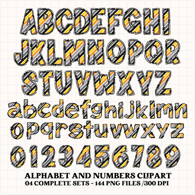 Construction Alphabet Clipart PNG. 4 Styles With Construction Cliparts ...