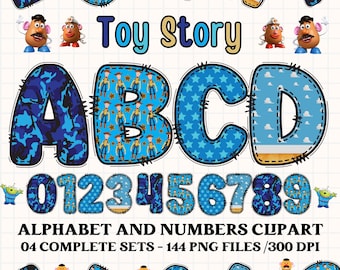 Alfabet clipart Toy Story 300 dpi transparent PNG. Toy Story clipart, Toy Story alfabetet bokstäver, bokstäver klotter Toy Story