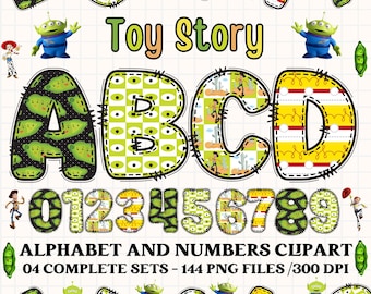 Alfabet clipart Toy Story 300 dpi transparent PNG. Toy Story clipart, Toy Story alfabetet bokstäver, bokstäver klotter Toy Story