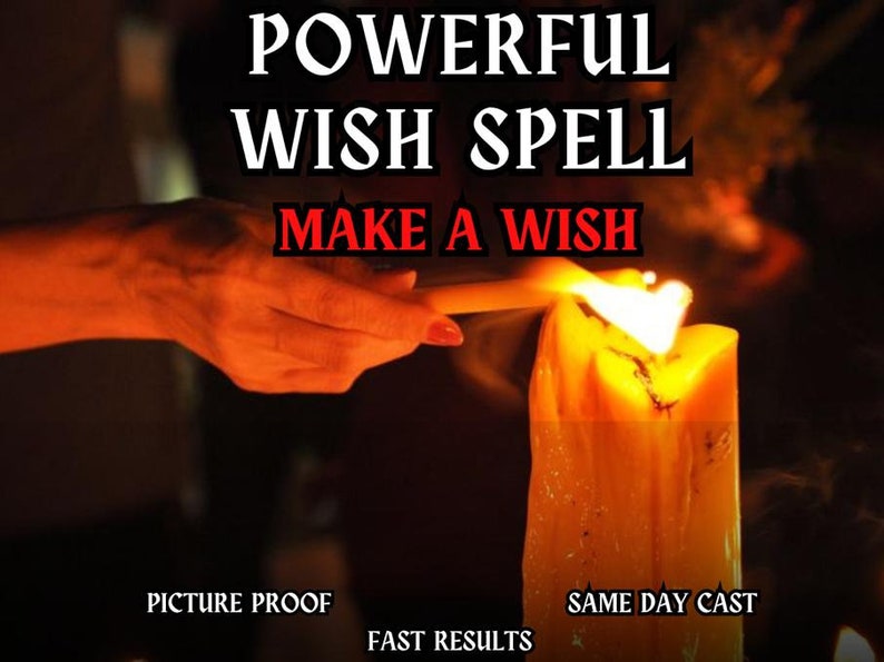 Custom WISH SPELL to make any wish come true with CUSTOM Spell Casting Djinn Spirit Love, Money Spell Win Lottery Same Day Cast Fast Result image 1