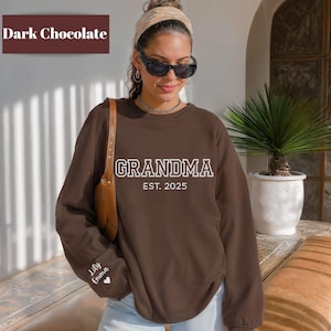 Oma Sweatshirt bestickt, Oma Sweatshirt, Oma Sweatshirt, Geschenk für Oma, Schwangerschaftsankündigung, Geschenk für Oma, Geschenk für Sie