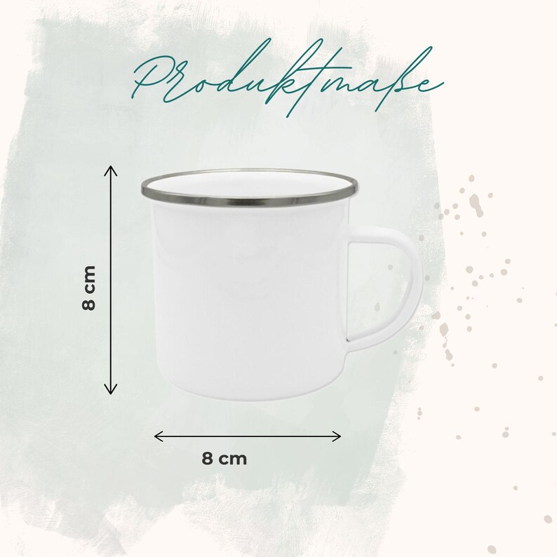 Emaille Tasse Personalisiert | Trinkbecher mit Namen | Tasse Kinder | Geschenk Mädchen | Weihnachtsgeschenk Junge | Emailletasse bild 4