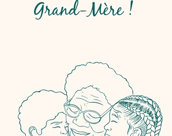 Carte de souhait "Bonne fête grand-mère"