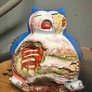 Zombie grotesque Snorlax- hand painted