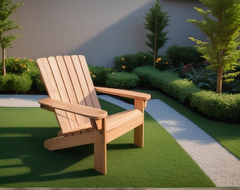 2x4s Diy Adirondack chair plan | Adirondack chair | Outdoor chair | woodworking plans | PDF file Instant_ Download