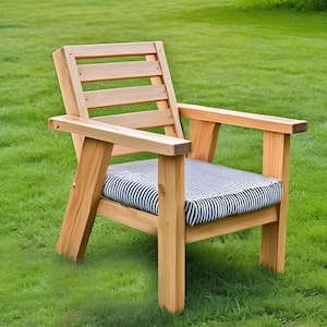 DIY Modern outdoor chair plans | Woodworking plans | patio furniture | Garden chair plans | PDF file | Instant download