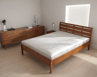 DIY Queen size bed frame build plan, woodworking plans,furniture planes, bed frames, Instant download