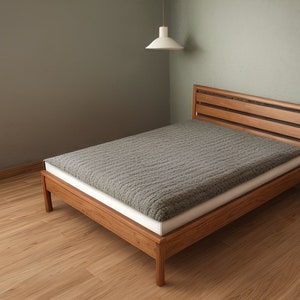 DIY Queen size bedframeplan, houtbewerkingsplannen, houten bedframe koningin, slaapkamermeubilair, minimalistisch bedframe, Instant_Download