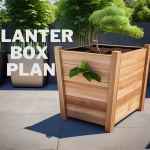 DIY Outdoor Pflanzkasten Plan, Blumenkasten, DIY Planer, DIY Planer, Pflanzgefäß, Garten Pflanzgefäß, Pdf Datei, Sofort-Download