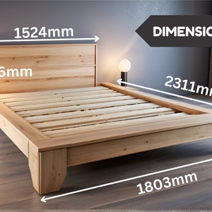 DIY Platform Bed Frame Build plan PDF, Queen size platform bed, Low Profile Bed Frame, Minimalist Bed Frame,, DIY Woodworking Plans image 3