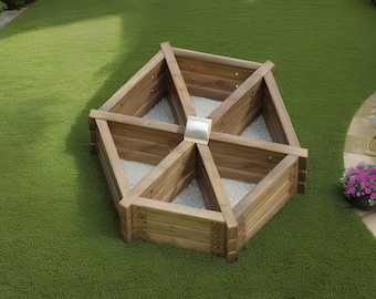 DIY wheel garden planter plan pdf file, flower pots, wood planter box, diy plans, woodworking plans