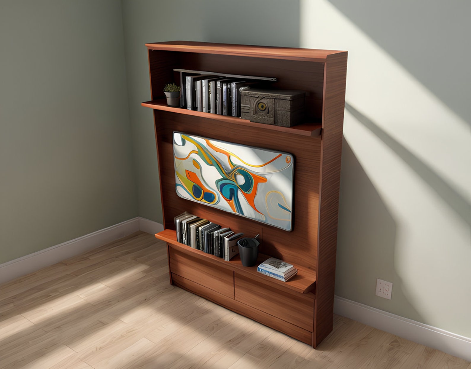 Queen Murphy Bed Diy Plan, Woodworking Plans, Murphy Bed Queen, Bed ...