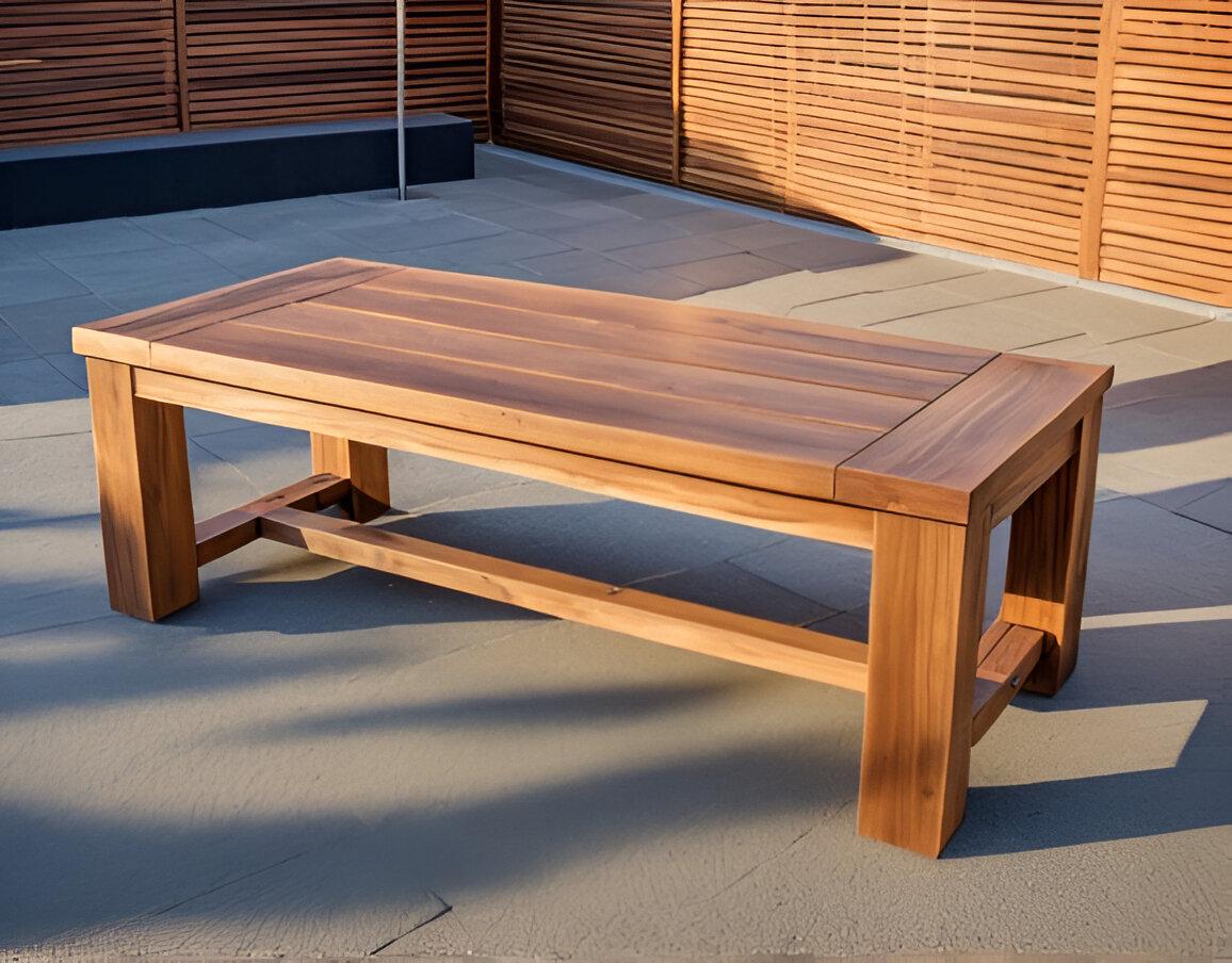 DIY Outdoor Coffee Table Build Plan, Woodworking Plans, Rustic Coffee Table Plan, DIY Coffee ...