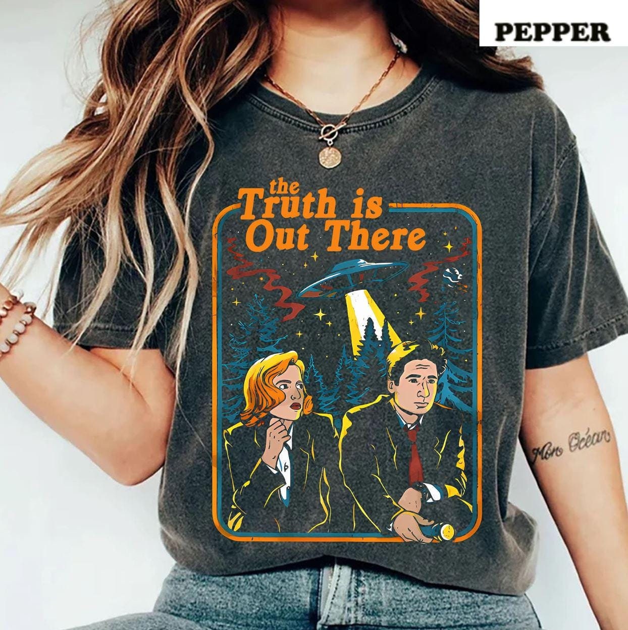Comfort Colors My X-Files Shirt, My X-Files Tshirt, The X Files Shirt, The Truth Is Out There Shirt, Scully And Mulder T-shirt