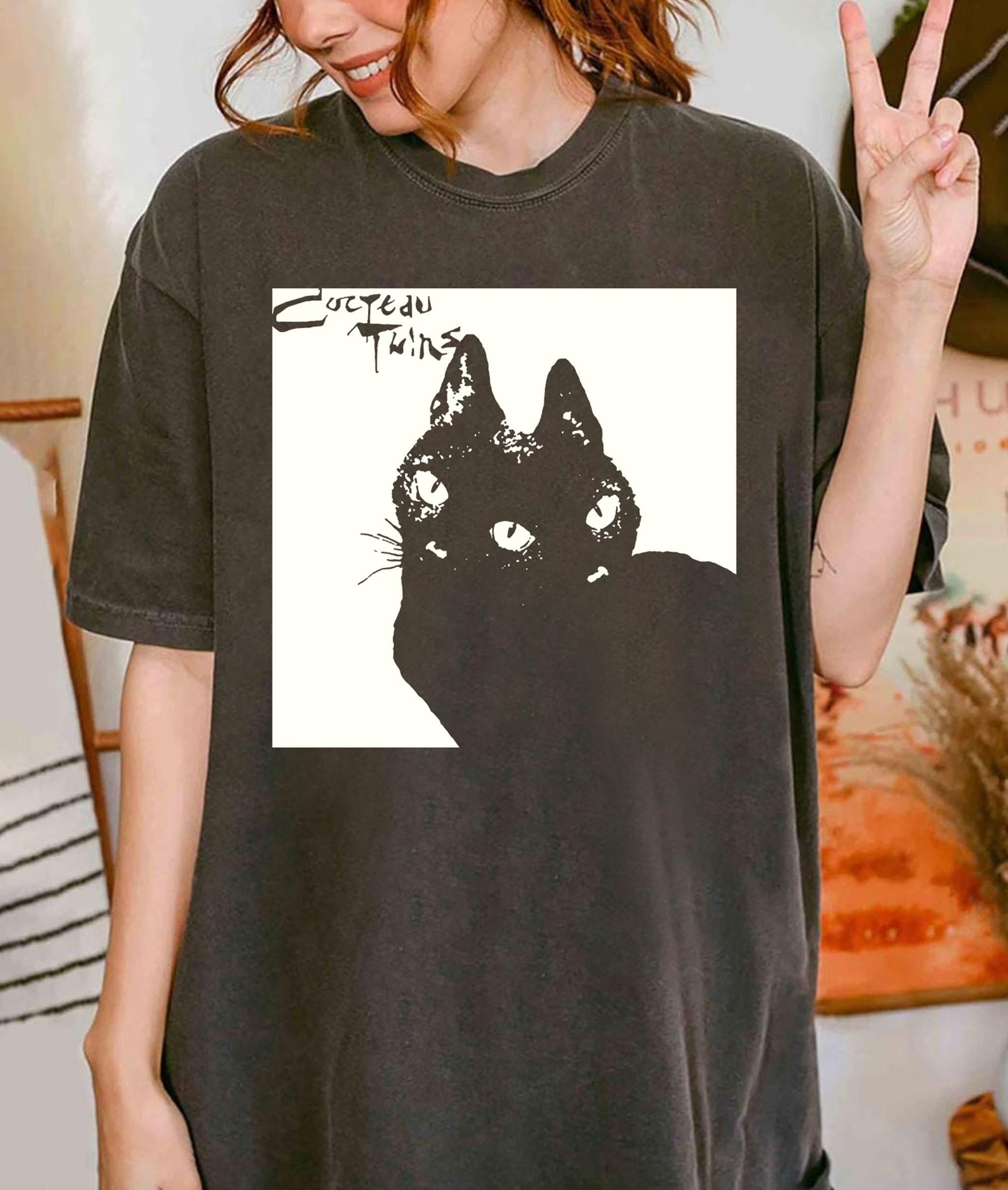 [6(ROKU)] JEAN COCTEAU CAT T-SHIRT/Tシャツ 6（ロク）の「＜6(ROKU)＞JEAN COCTEAU CAT T-SHIRT/Tシャツ（T