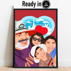 Faceless Portrait, gift for couple, custom illustration, personalized photo, photo illustration, boyfriend gift, girlfriend gift, customized