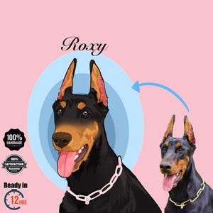 Custom Pet Portrait, Personalized Gift For Pet Lovers, Custom Dog Portrait, Cartoon Pet Memorial Gift, Custom Illustration From Photo, draw