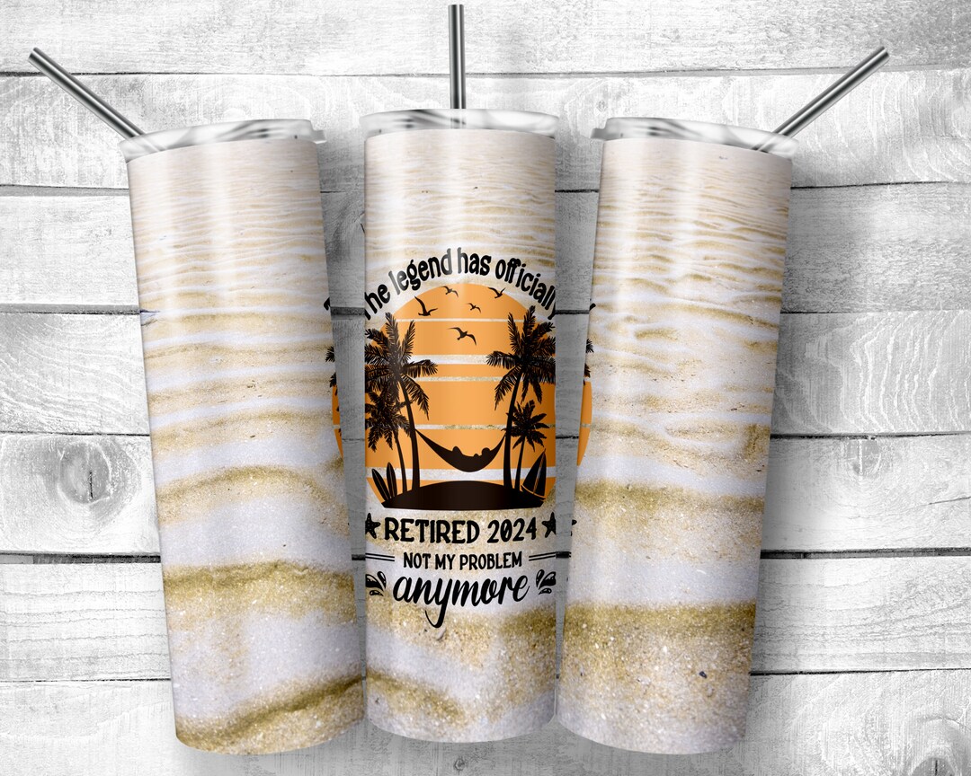 The Legend Has Officially Retired 2024, 30oz Skinny Tumbler Sublimation ...