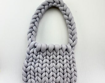 Big chunky grey shoulder bag