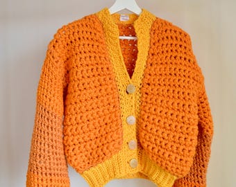Very warm cardigan in 100% Peruvian wool