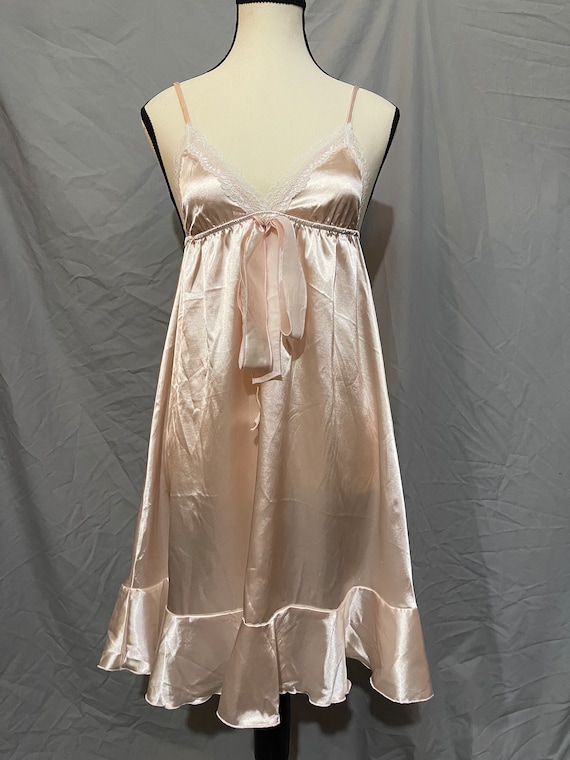 Satin babydoll dress