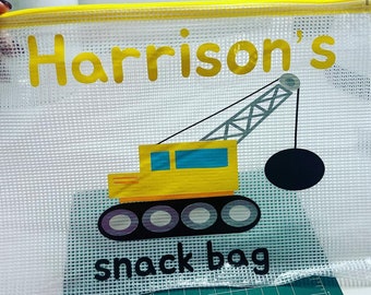 Personalized Crane Snack Bag