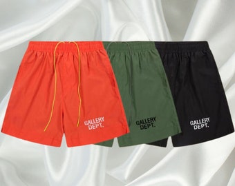 Shorts GALLERY DEPT - Shorts de plage hip hop décontractés pour couple à la mode avec lettre imprimée - Cadeau parfait