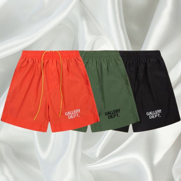 Shorts GALLERY DEPT - Shorts de plage hip hop décontractés pour couple à la mode avec lettre imprimée - Cadeau parfait